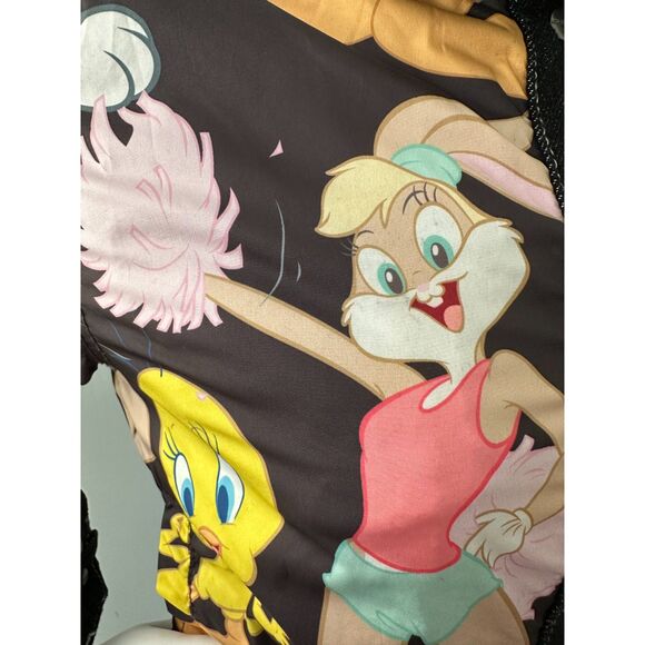 Members Only Looney Tunes Reversible Black Trucker Jacket Black Size Small - Picture 7 of 16